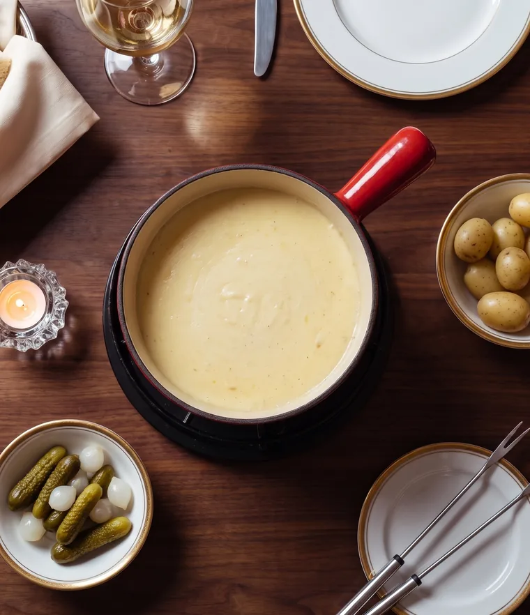 Käse-Fondue aus Vuadens
