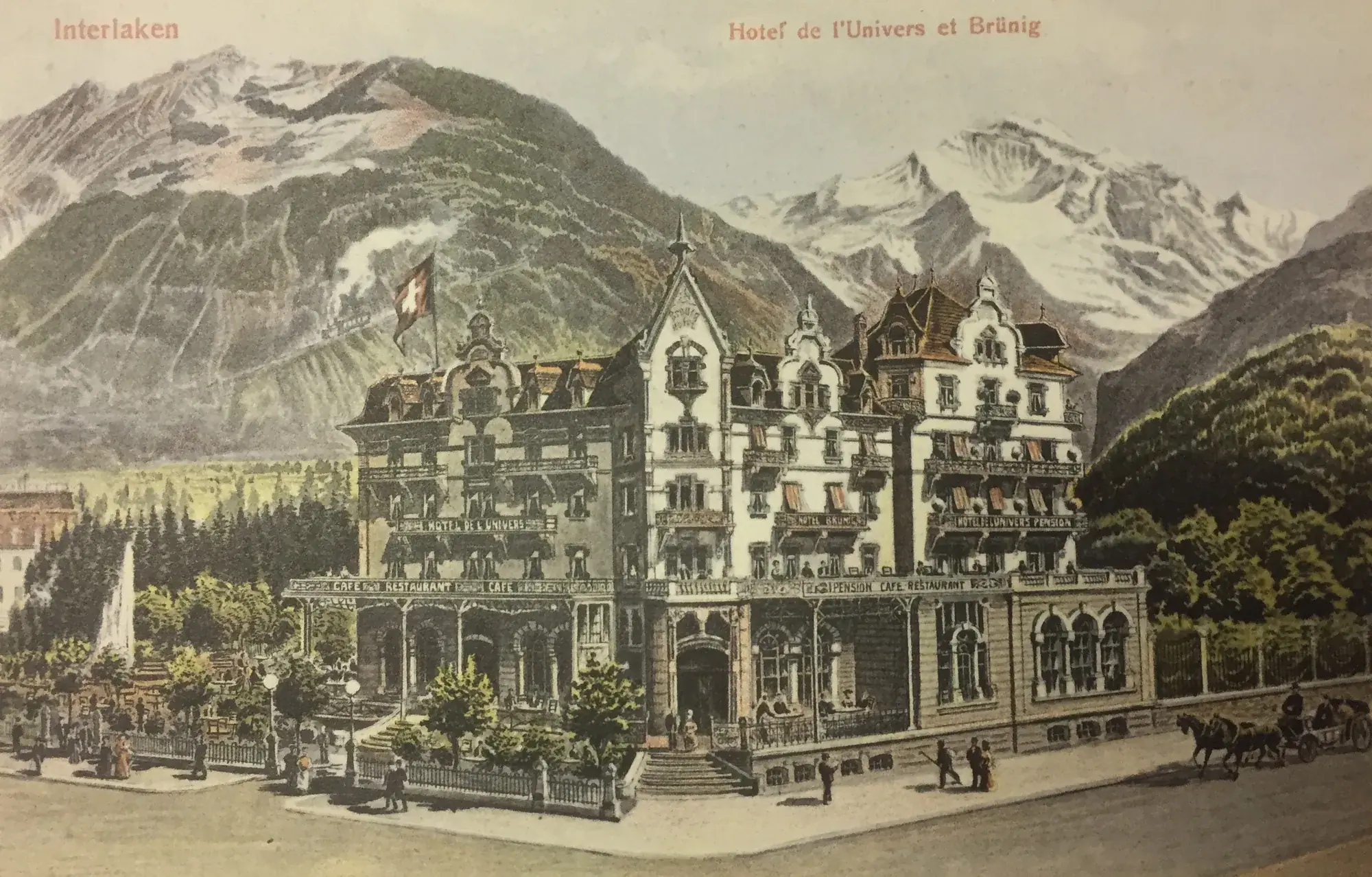 Eine alte Postkarte des Hauses