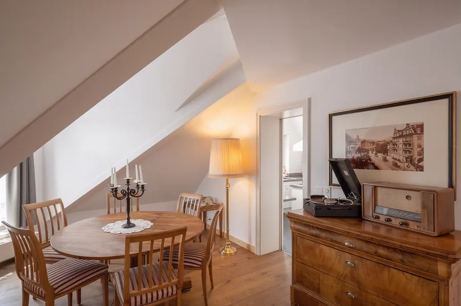 Esszimmer der Aarmühle-Suite