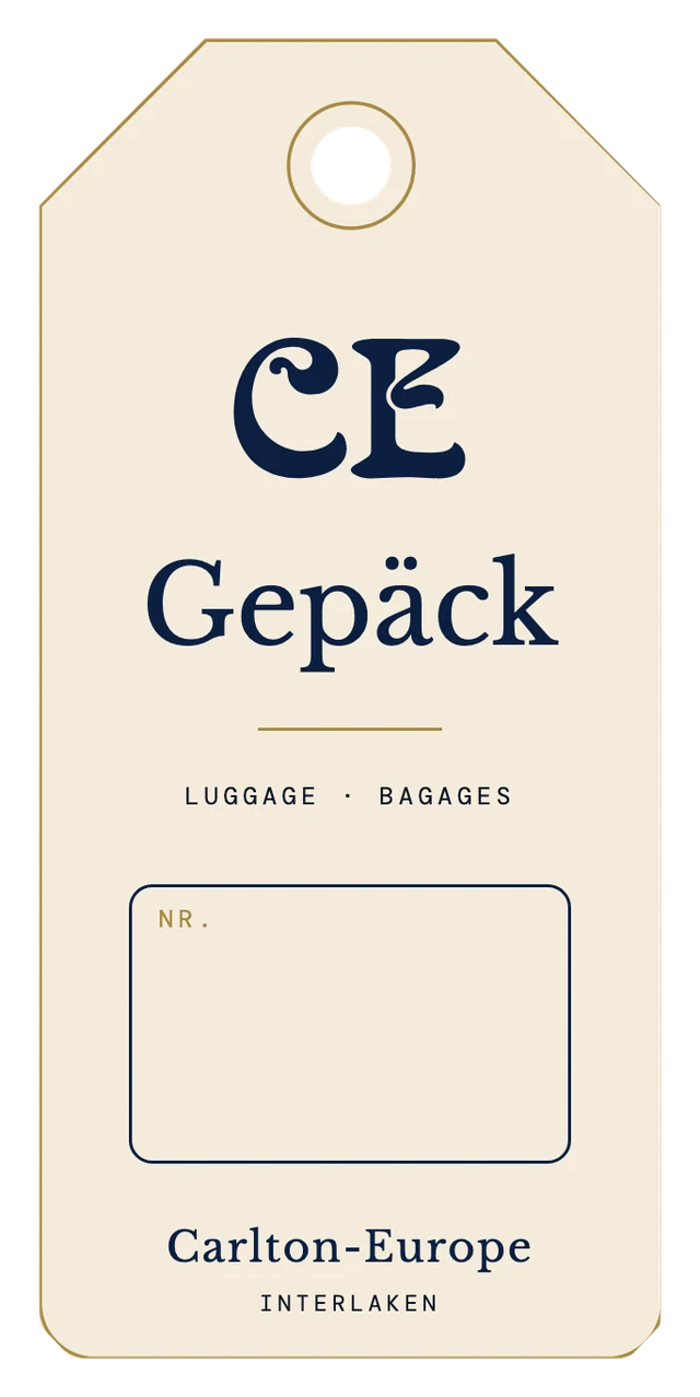 Gepäckanhänger · Vorderseite