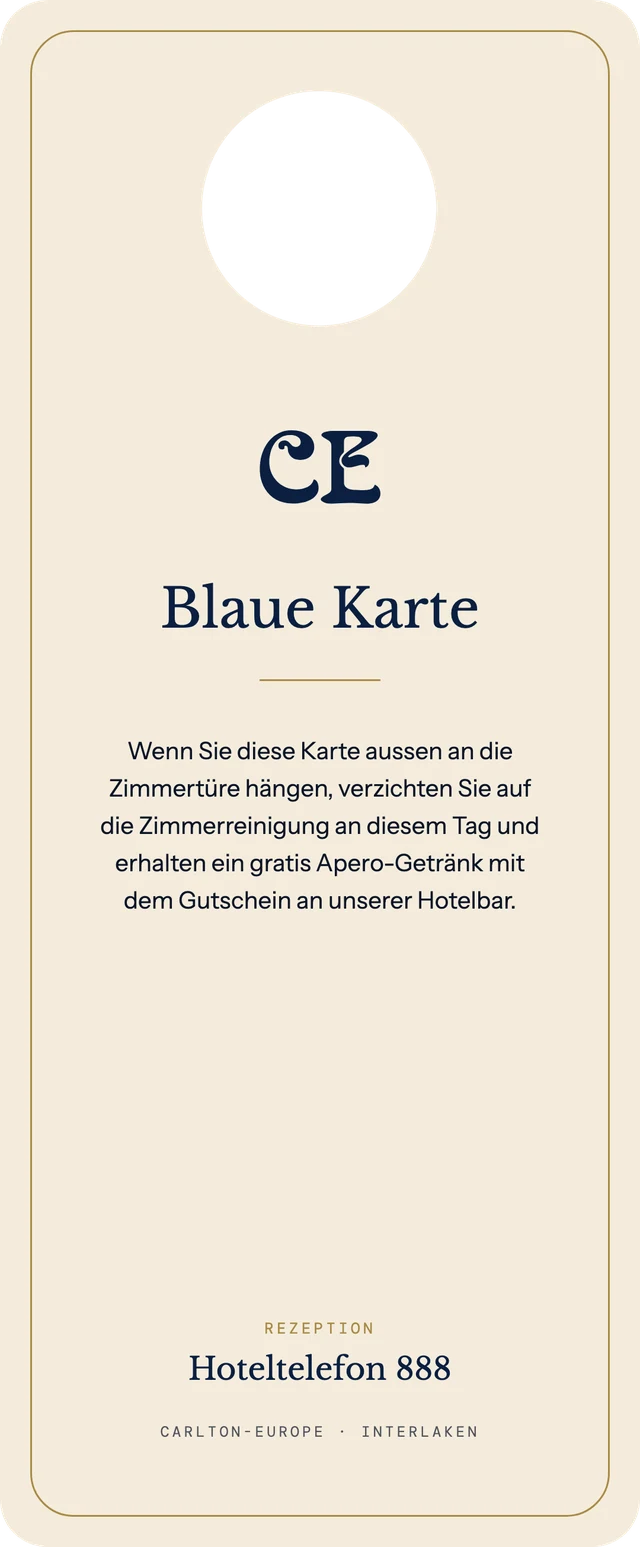 Türkarten · Rückseite Blau