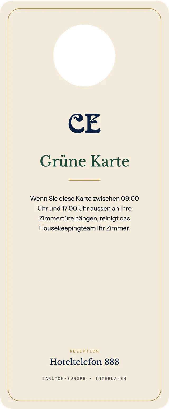Türkarten · Rückseite Grün