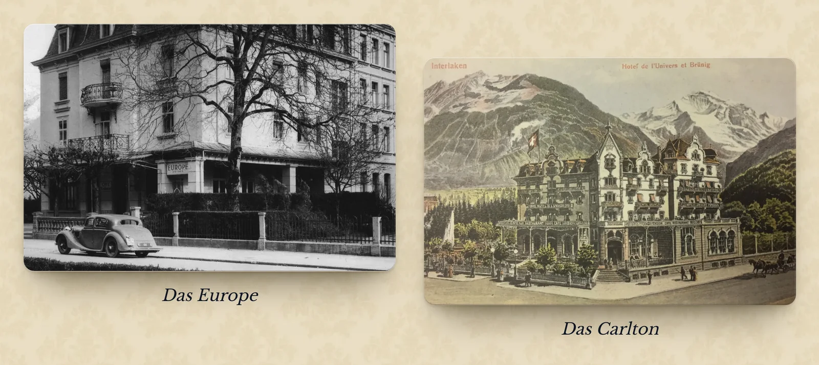 Abzüge auf der Tapete