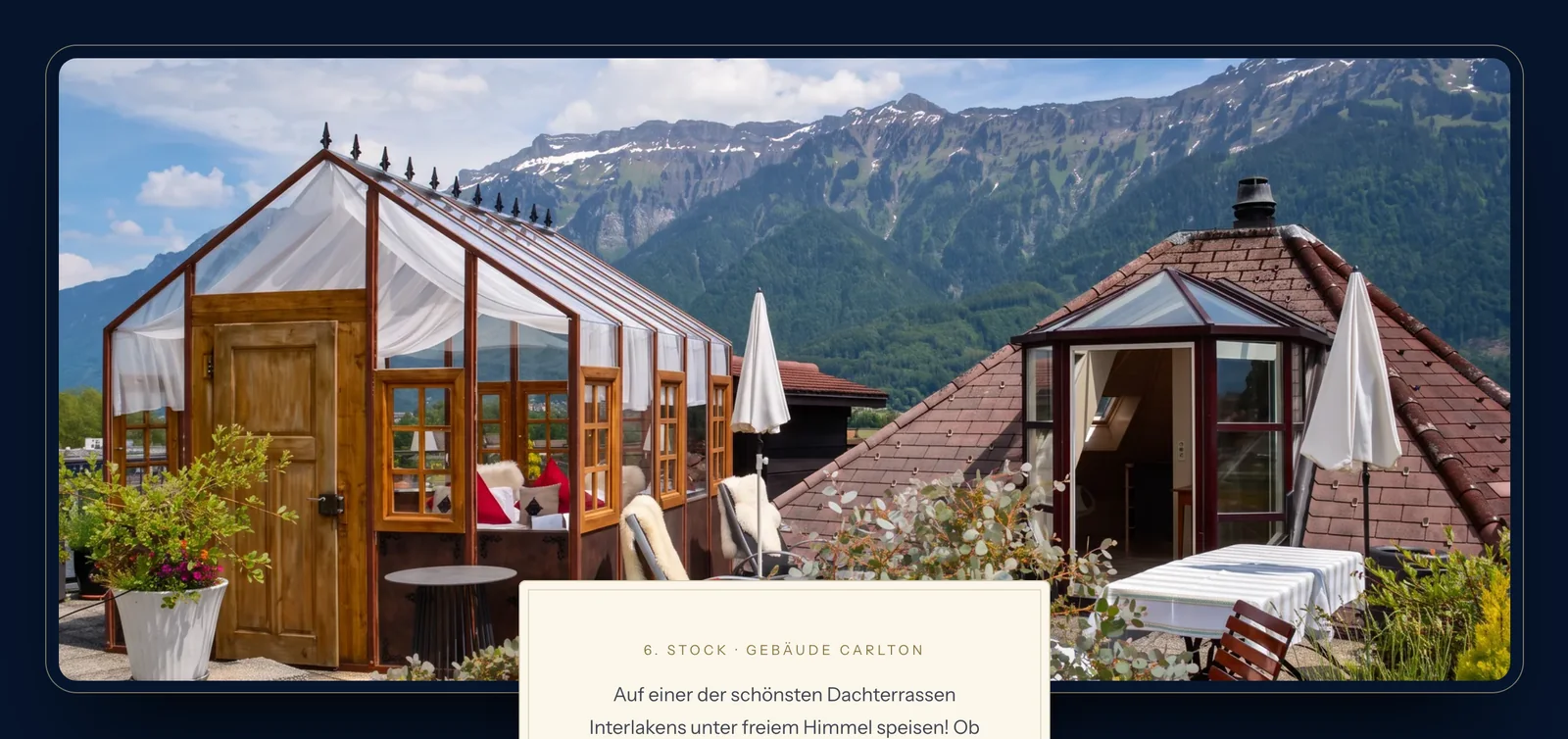Die Bühne mit Karte