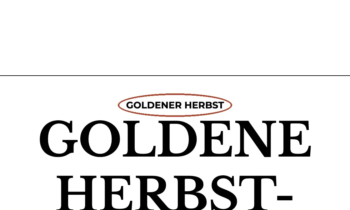 Auf Deutsch: «Goldener Herbst», bis 30.11.2026