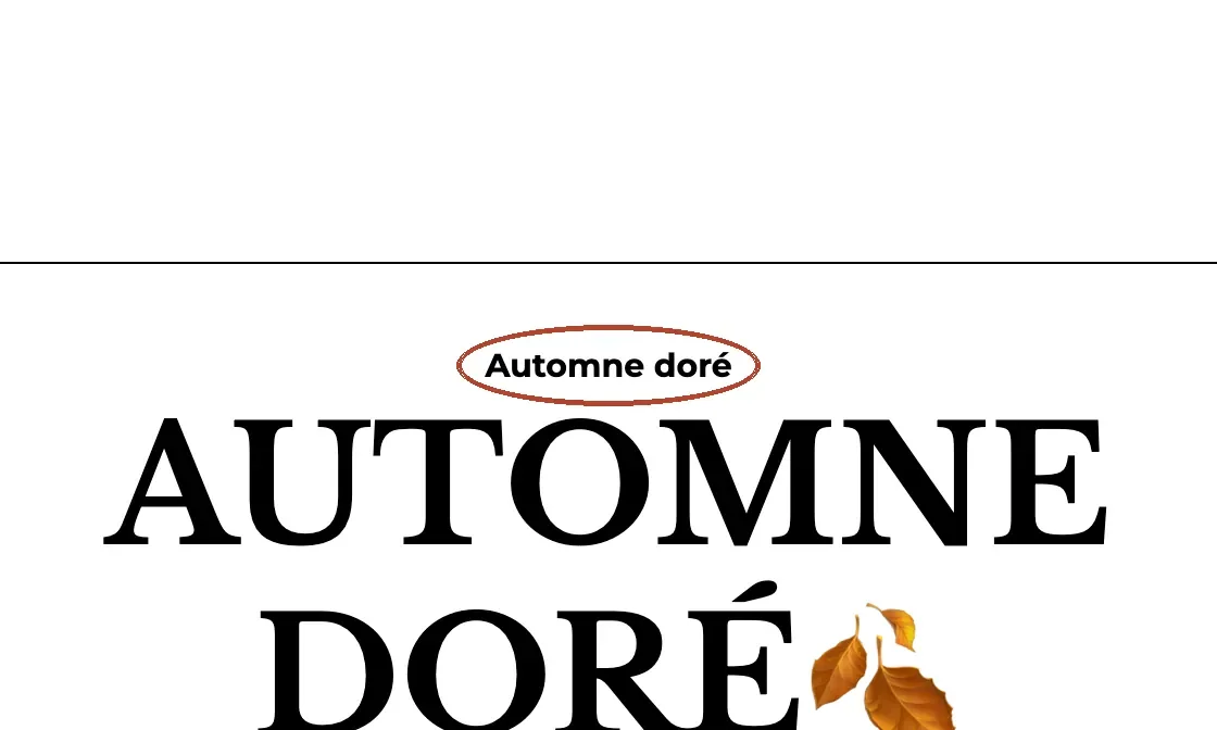 Gleich darunter auf Französisch: «Automne doré», dazu «Valid until 30th November 2026»