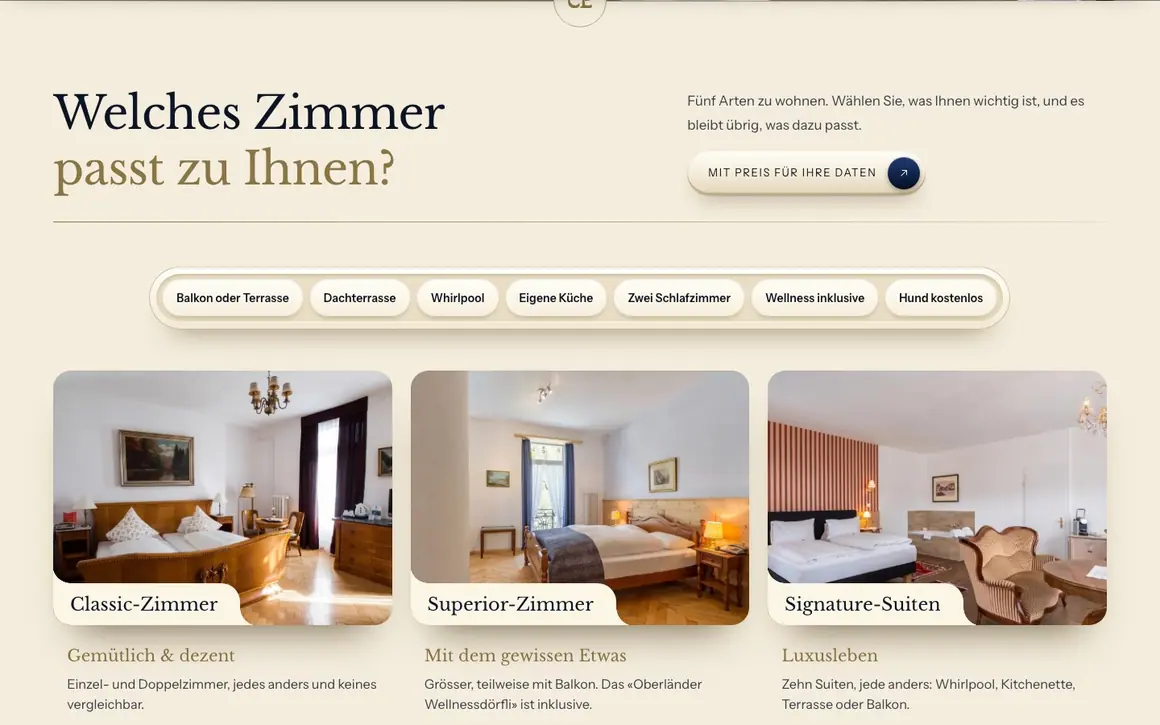 Welches Zimmer passt?