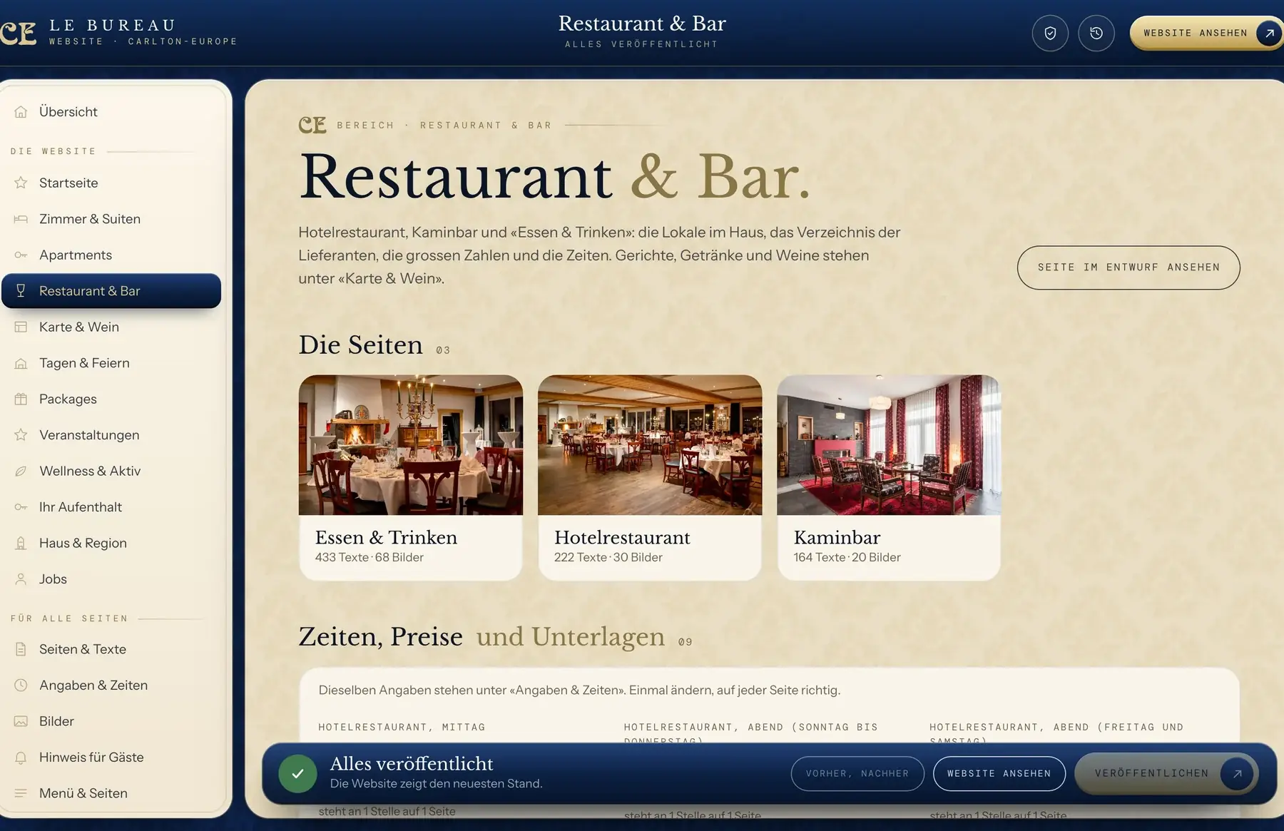 Le Bureau: Restaurant