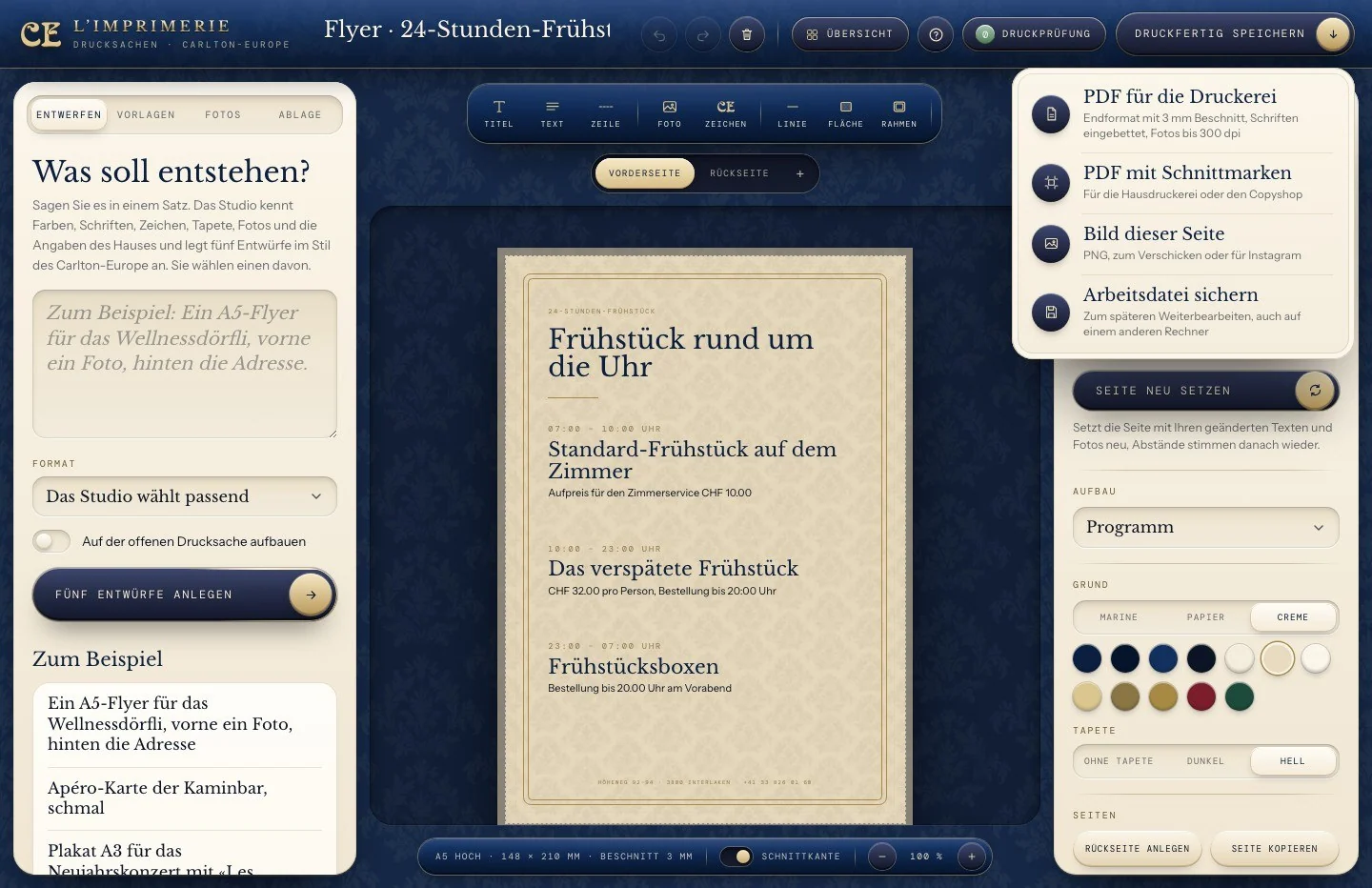 L’Imprimerie: Druckfertig