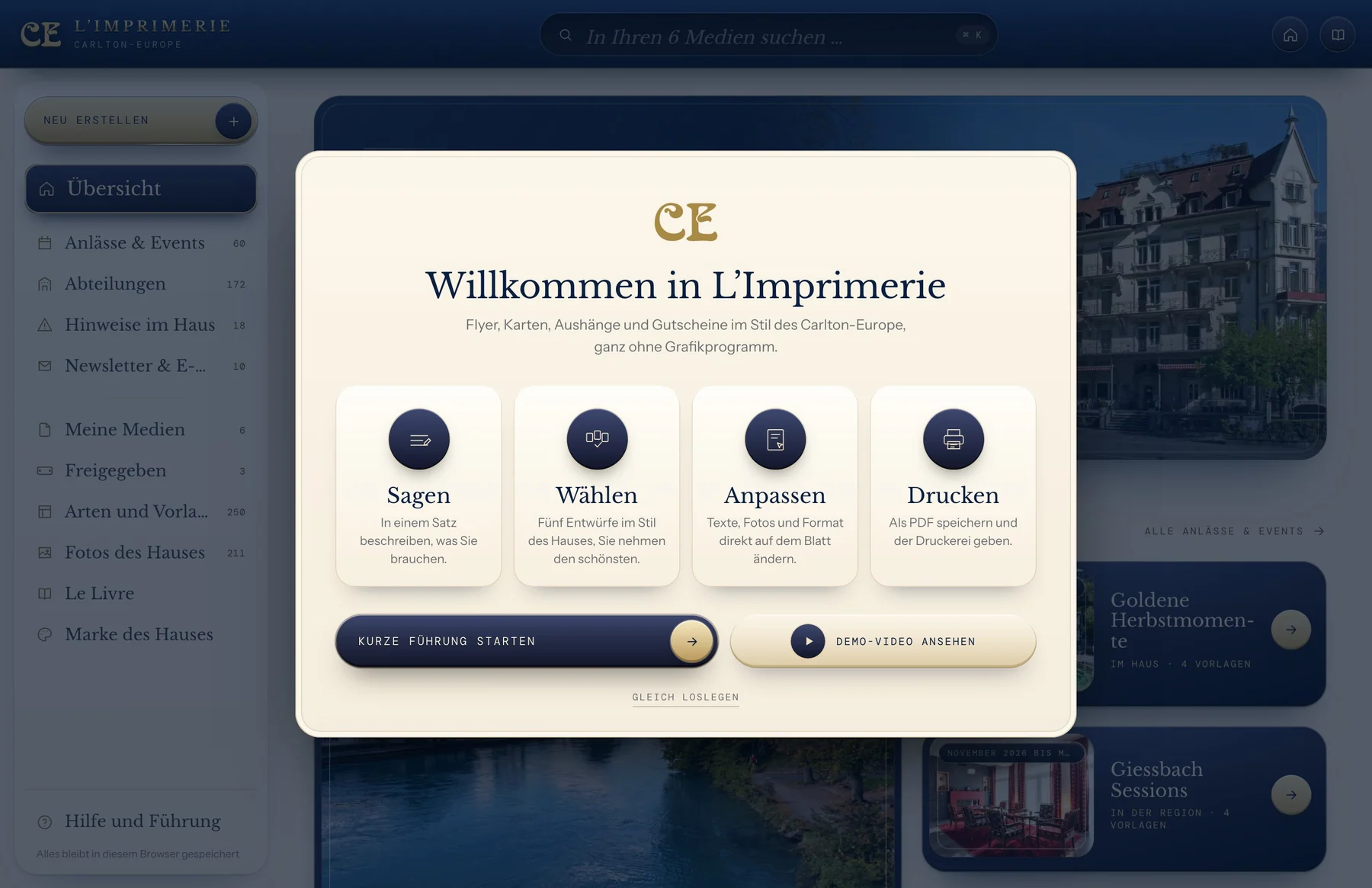 L’Imprimerie: Übersicht