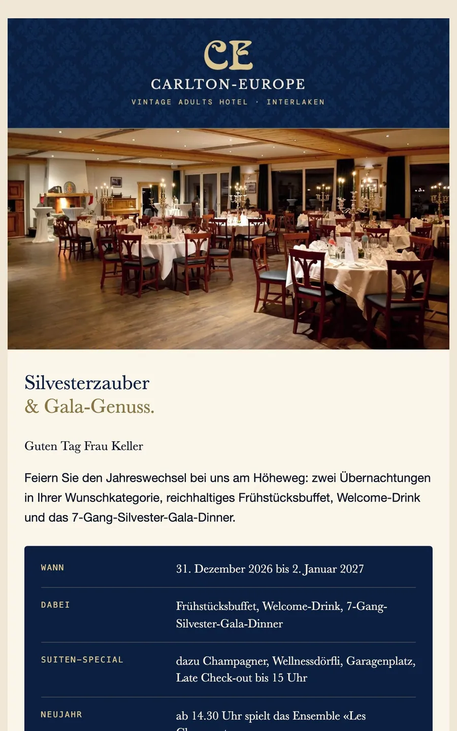 Mail: Silvester