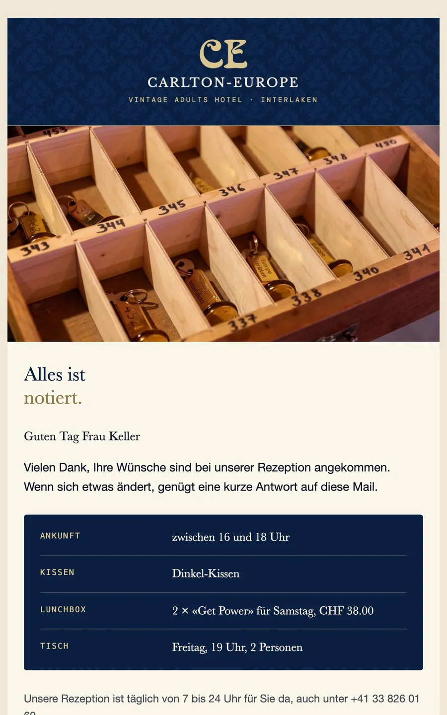 Mail: Ihre Wünsche