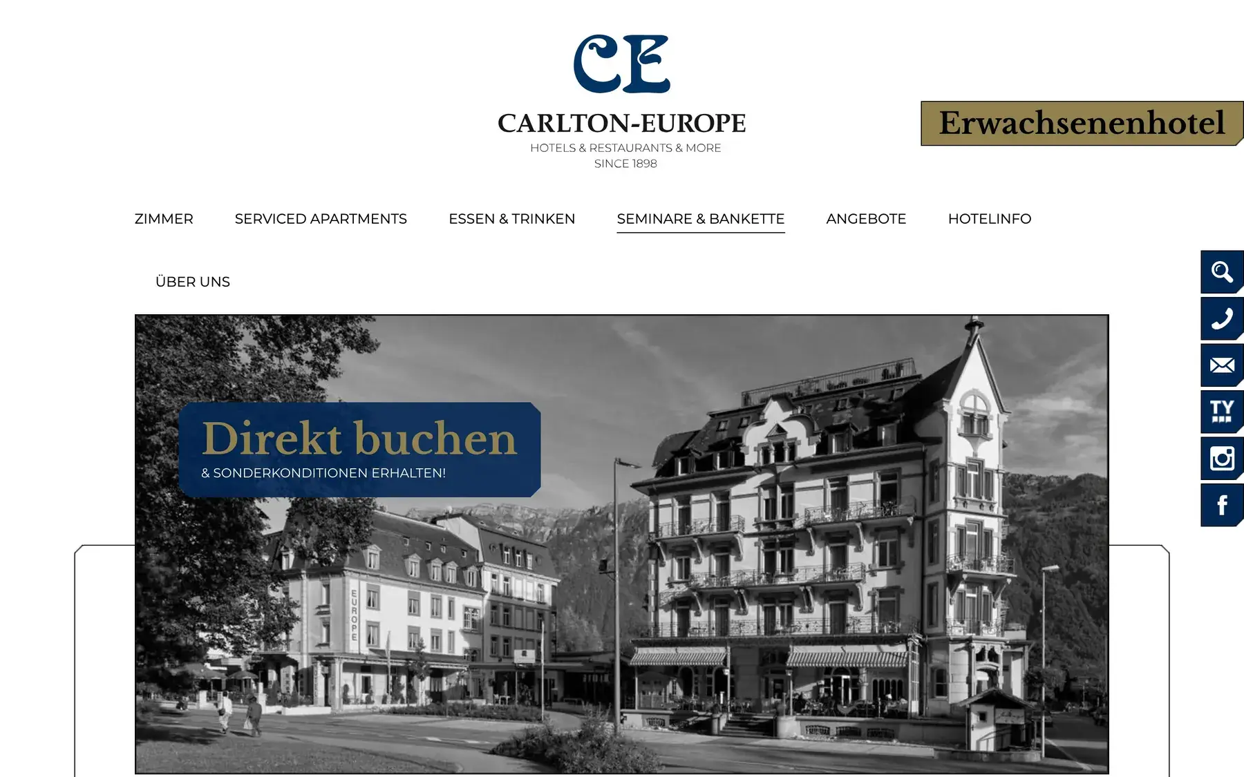 Heute: Tagen & Feiern auf carltoneurope.ch