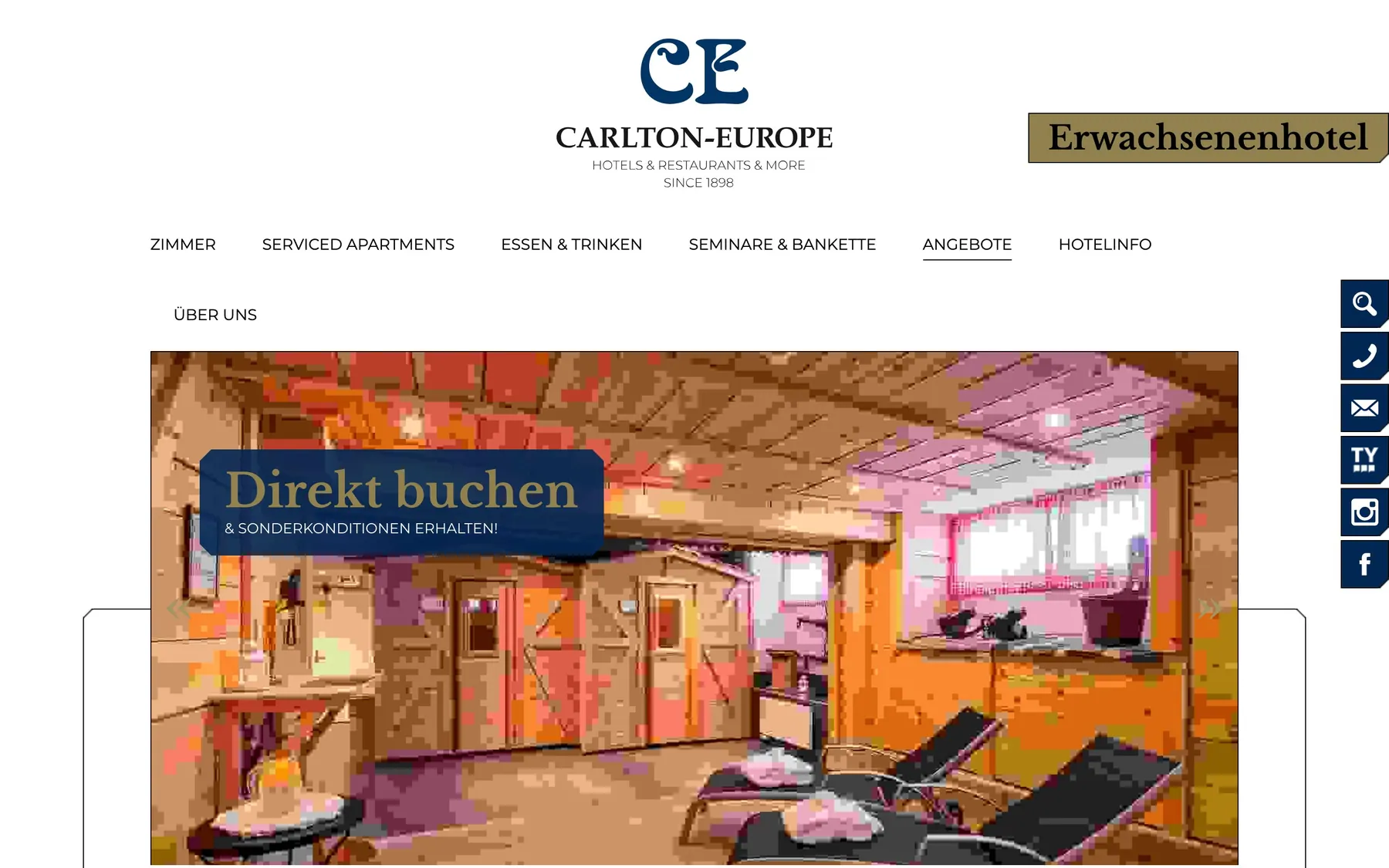Heute: Wellness & Hotelpark auf carltoneurope.ch
